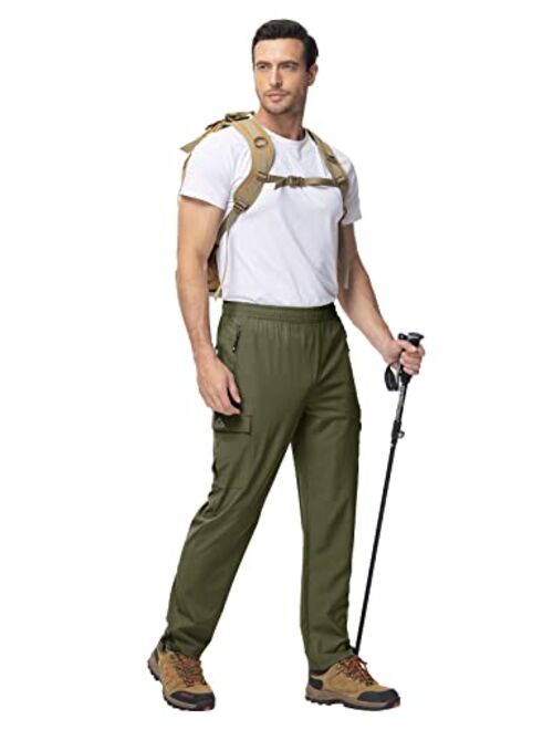 TBMPOY Men's Hiking Pants Quick Dry Lightweight Stretch Wind Outdoor Causal Cargo Work Pants with 5 Pockets