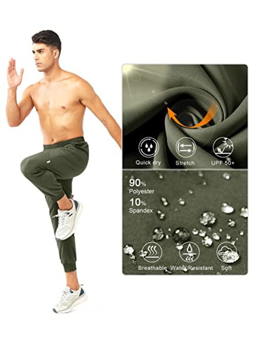 NORTHYARD Men's Athletic Running Pants Lightweight Workout Joggers Quick Dry Gym Sweatpants Active Sports Track Training