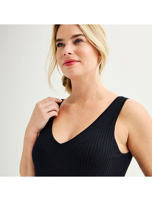 Maternity Sonoma Goods For Life Sleeveless V-Neck Sweater Dress