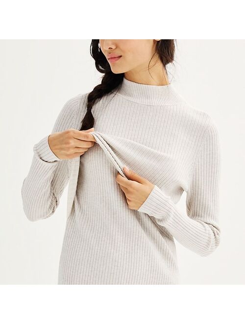Maternity Sonoma Goods For Life Side Slit Nursing Sweater Dress