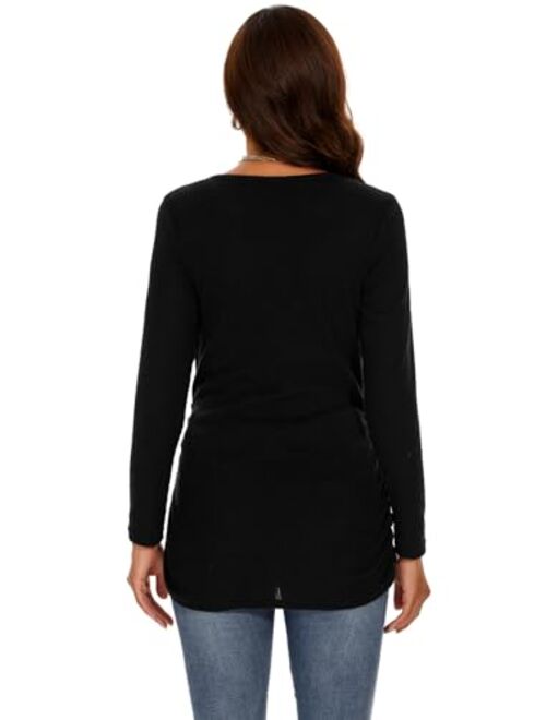 SmallshowWomen'sMaternitySweaterShirtLongSleevePregannacyTopClothes