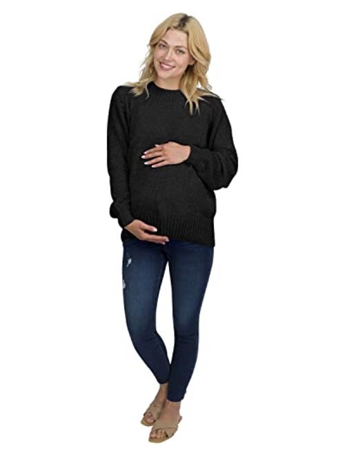 Eliana Chenille Maternity Sweater - Oversized Maternity Sweater - Maternity Sweatshirts