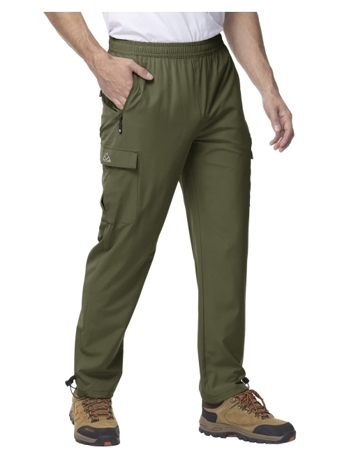 Gopune Men's Hiking Cargo Pants Lightweight Quick Dry Stretch Outdoor Camping Fishing Pants