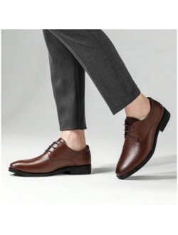 Shein Men'S Dress Shoes Fashion Oxford Shoes Leather Business Shoe For Men Casual Comfortable