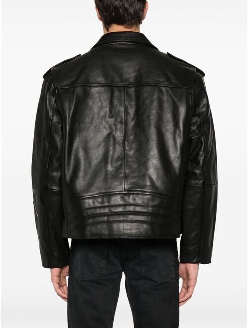 Calvin Klein Jeans biker leather jacket