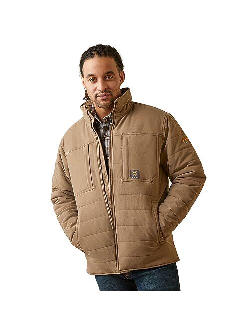 Ariat Men's Rebar Valiant Stretch Canvas Water Resistant Insulated Jacket
