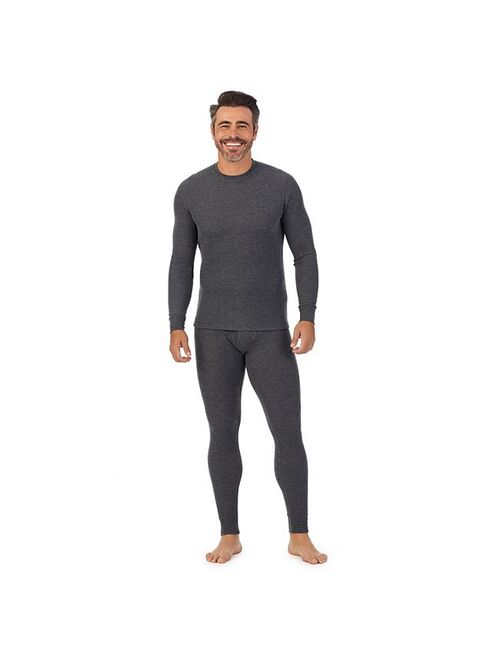 Men's Cuddl Duds Midweight Waffle Thermal Performance Base Layer Crew Top
