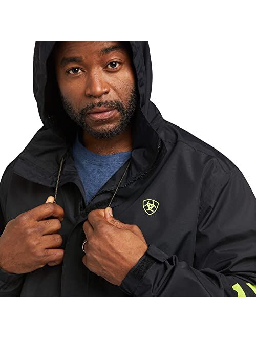 ARIAT Men's Rebar Stormshell Logo Waterproof Jacket