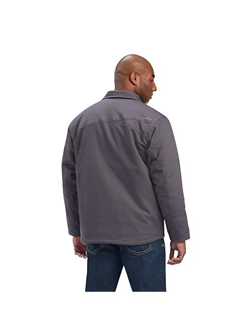 ARIAT Men's Rebar Duracanvas Sherpa-Lined Coat