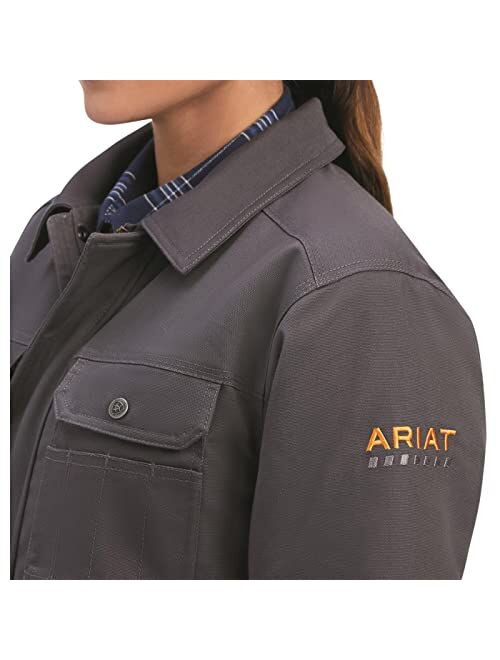 ARIAT Women's Rebar Duracanvas Sherpa-Lined Coat