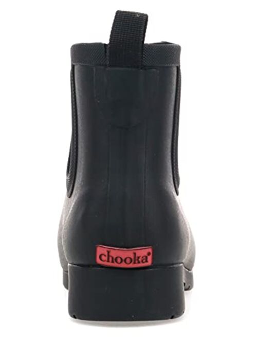 Chooka Women's Waterproof Plush Chelsea Rain Boot