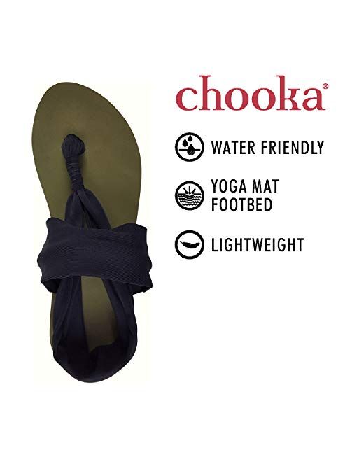 Chooka Women's Yoga Mat Footbed Sling Sport Sandal Flip-Flop