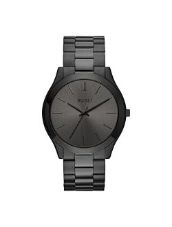 BUREI Men's Wrist Watches, Analog Stainless Steel Quartz Waterproof Watches for Men,Gifts for Men