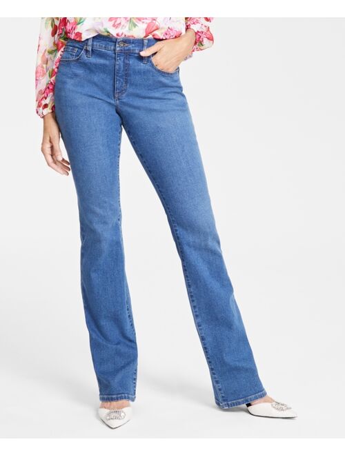 INC International Concepts Women's Mid-Rise Bootcut Denim Jeans, Created for Macy's