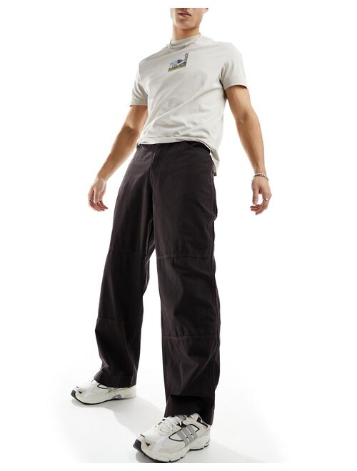 COLLUSION baggy pants in khaki ripstop