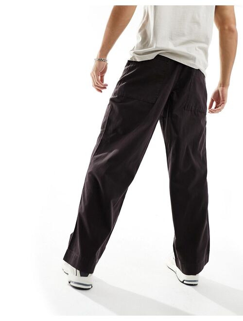 COLLUSION baggy pants in khaki ripstop