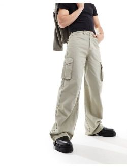 cargo pants in stone