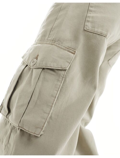 COLLUSION cargo pants in stone