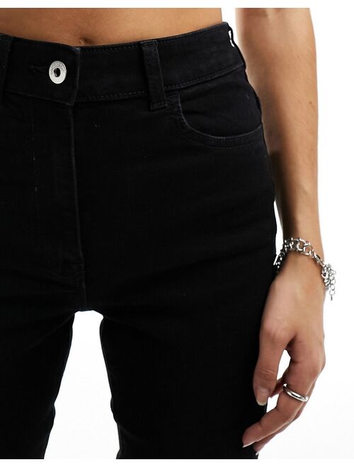COLLUSION x001 high rise skinny jeans in black