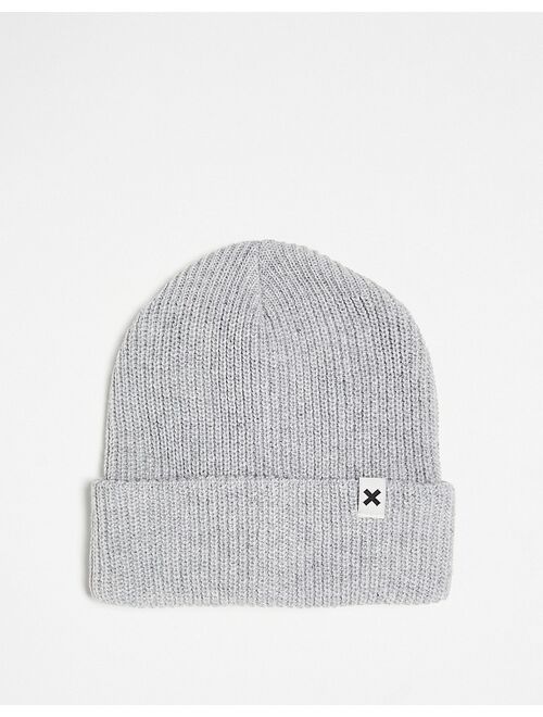 COLLUSION Unisex beanie in gray heather