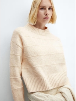 Women's Decorative Seams Sweater