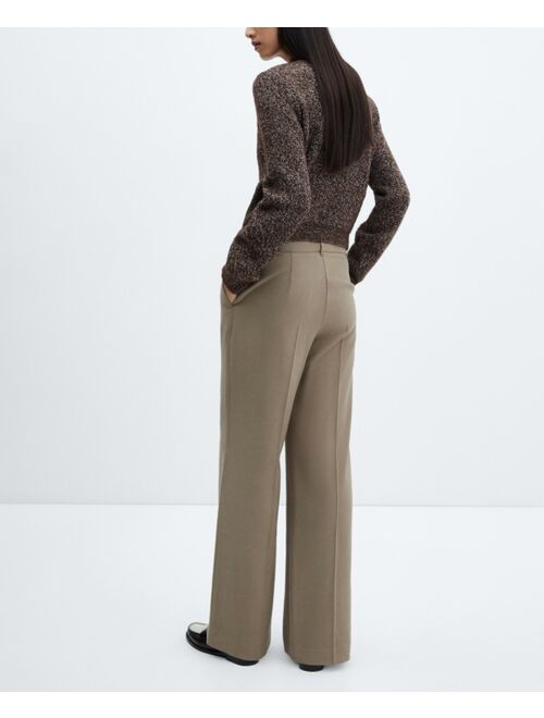 MANGO Women's Perkins Neck Knitted Sweater