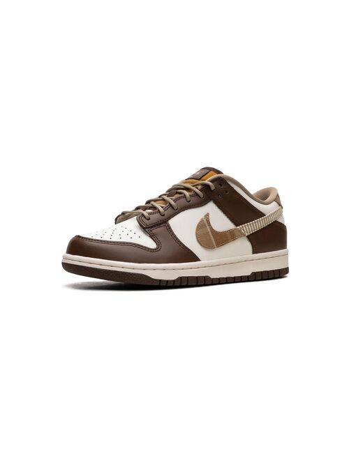 Nike Kids Dunk Low "Brown Plaid" sneakers