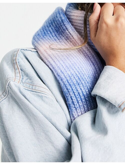 French Connection ombre scarf in blue