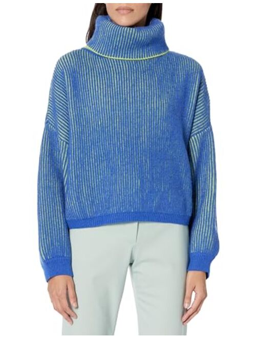 [BLANKNYC] Womens Cropped Turtleneck Sweater
