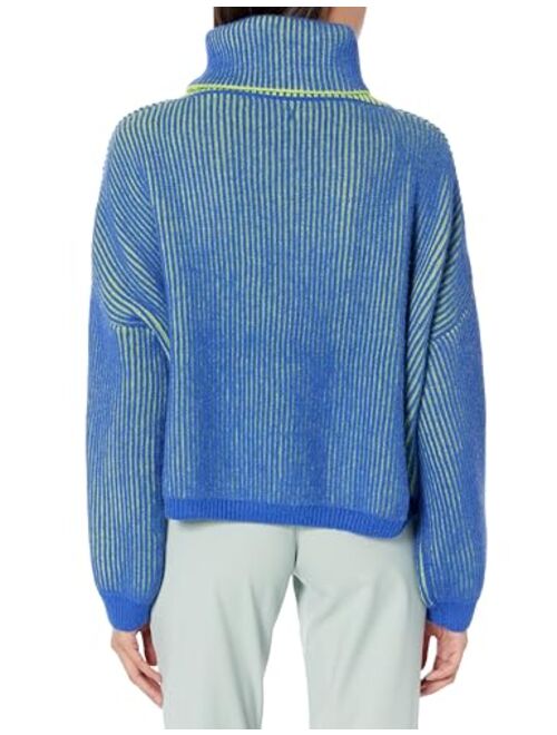 [BLANKNYC] Womens Cropped Turtleneck Sweater