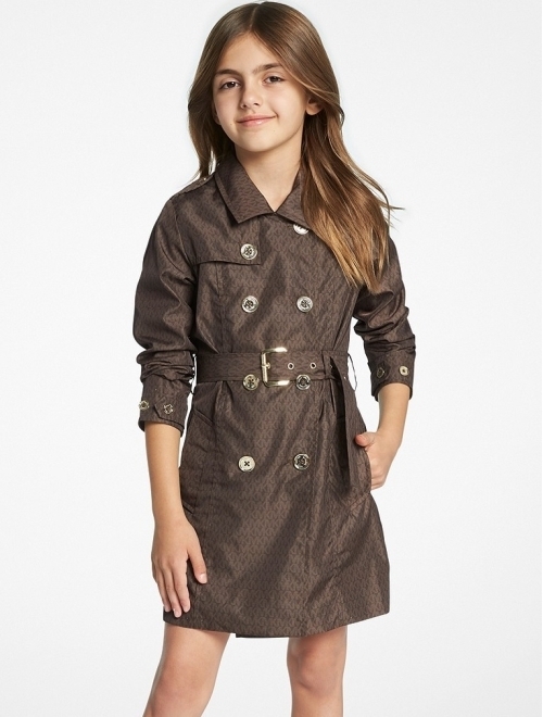 Michael Kors Kids monogram-print trench coat