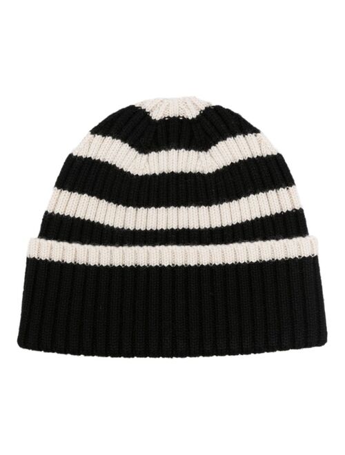 TOTEME striped wool beanie hat