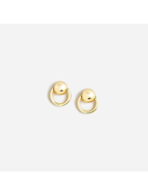 J.Crew Metallic circle studs