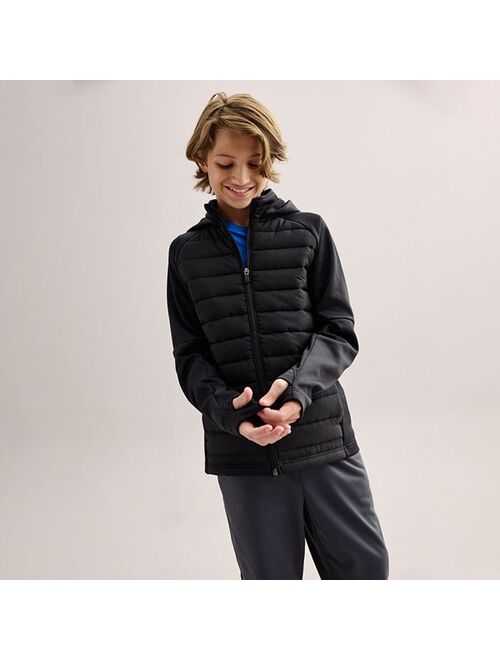Boys 8-20 Tek Gear Mixed Media Full-Zip Jacket in Regular & Husky