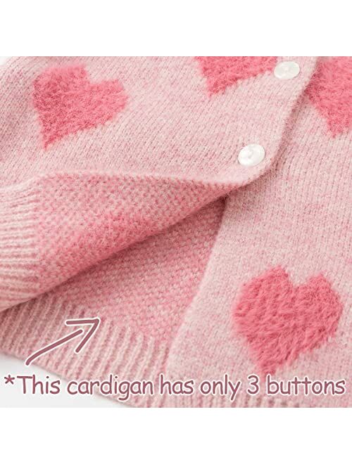 Simplee kids Baby Sweater Cardigan Jacquard Cable-Knit Spring Coat Long Sleeve Cardigan for Baby Girl