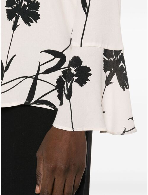 TWINSET floral-print cady shirt