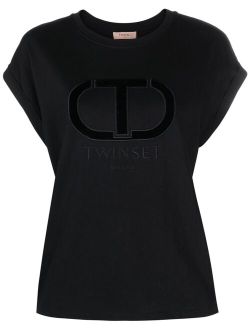 TWINSET logo-embroidered cotton T-shirt