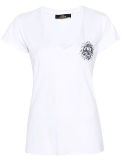 TWINSET smiley-face V-neck T-shirt
