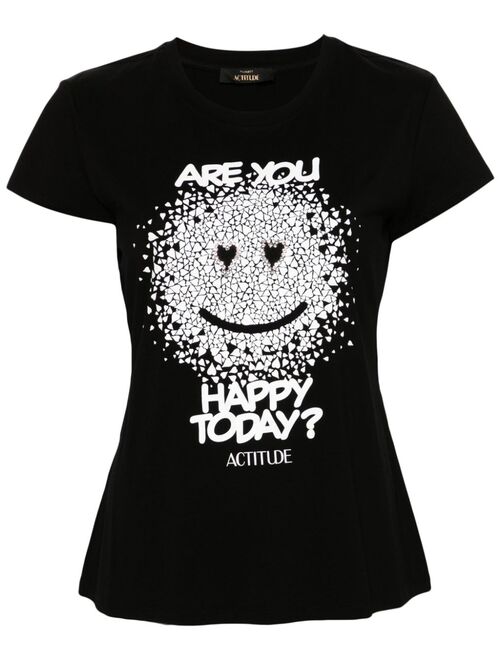 TWINSET smiley-face short-sleeve T-shirt