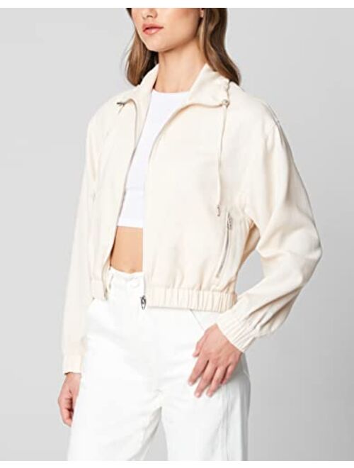 [BLANKNYC] womens Utility Jackets With Zipper Pocket Detail, Comfortable & Stylish Clothing Coats