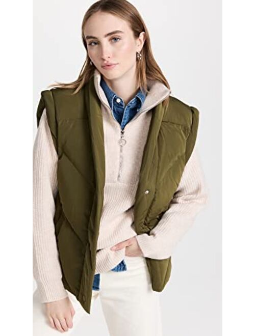 [BLANKNYC] Womens Luxury Clothing Nylon Quilted Vest