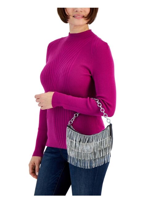 INC International Concepts I.N.C. INTERNATIONAL CONCEPTS Crystal Fringe Hobo Bag, Created for Macy's