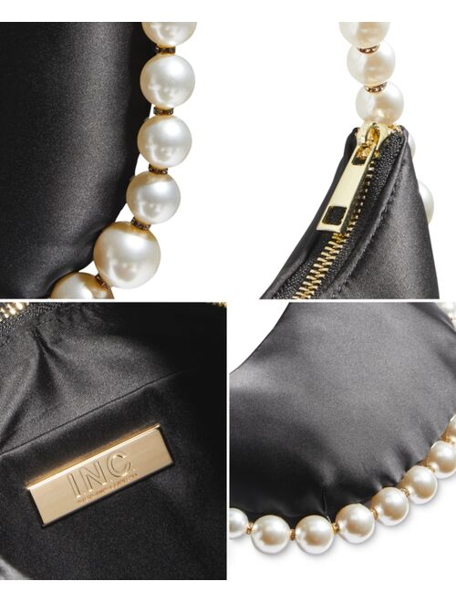 INC International Concepts I.N.C. INTERNATIONAL CONCEPTS Crescent Imitation Pearl Hobo Bag, Created for Macy's