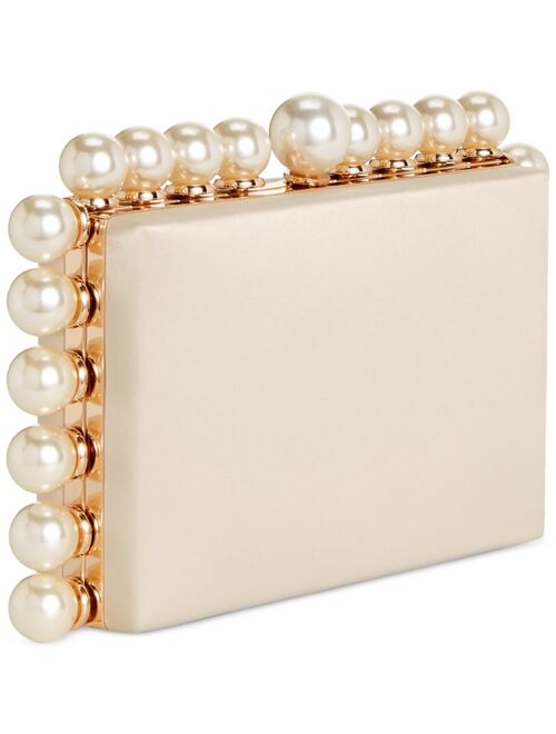 INC International Concepts I.N.C. INTERNATIONAL CONCEPTS East West Imitation Pearl Clutch, Created for Macy's