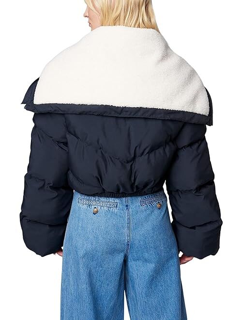 BLANKNYC Blank NYC Nylon Puffer Jacket with Sherpa Detail