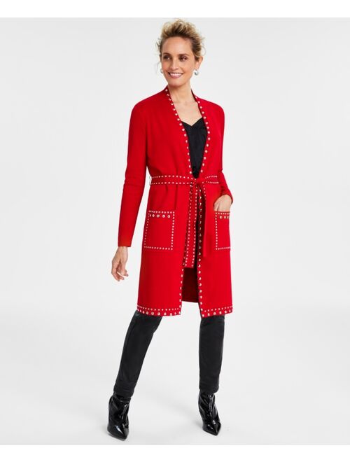 INC International Concepts I.N.C. International Concepts Women's Studded Cardigan, Created for Macy's