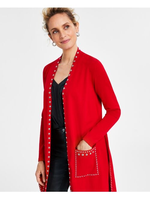 INC International Concepts I.N.C. International Concepts Women's Studded Cardigan, Created for Macy's
