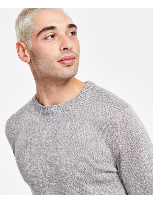 INC International Concepts I.N.C. International Concepts Men's Regular-Fit Textured Crewneck Sweater, Created for Macy's