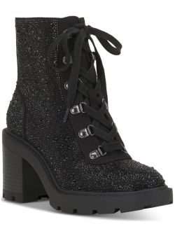 Women's Shada Embellished Lace-Up Booties, Created for Macy's