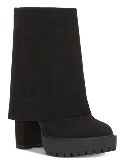Women's Acelina Fold-Over Cuffed Dress Booties, Created for Macy's